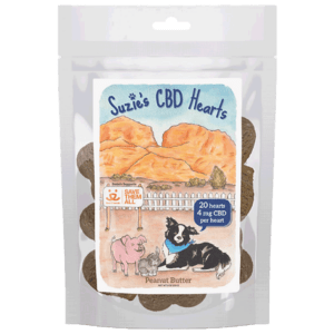 Suzie's CBD Dog Treats: Peanut Butter Hearts 4mg 20pk