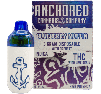 Anchored - 3 Gram THCA Vape - Blueberry Muffin