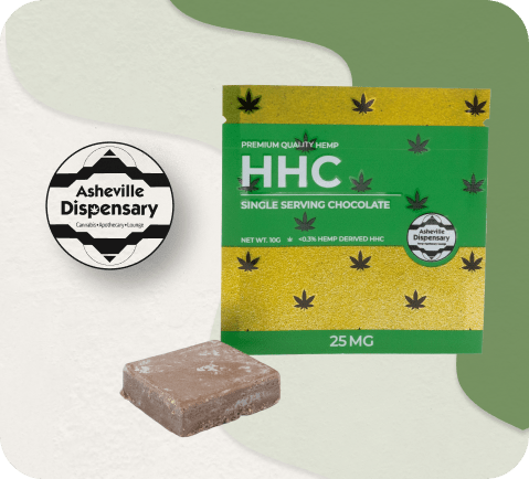 hhc chocolate single serve by asheville dispensary