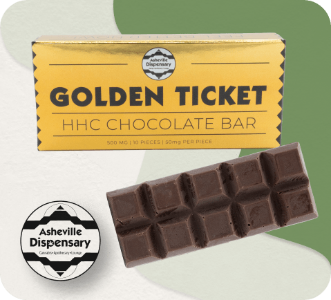 ad golden ticket hhc chocolate bar
