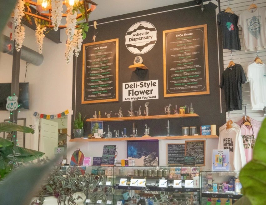 In-store menu West Asheville 1 2
