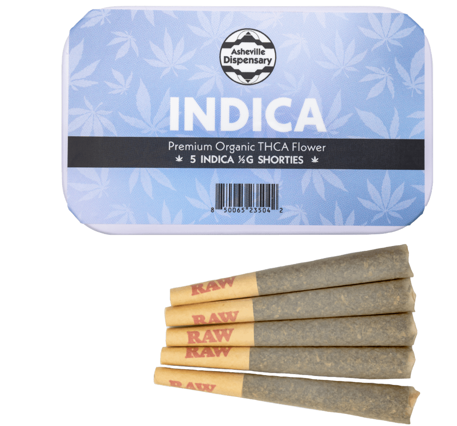 Indica 1/2g THCA Pre Roll Shorties Tin – Kiwi