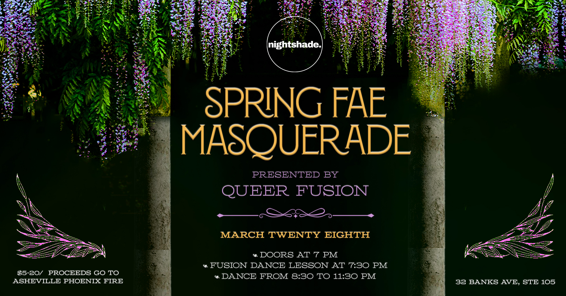 Spring Fae Masquerade Hosted by Queer Fusion & Nightshade