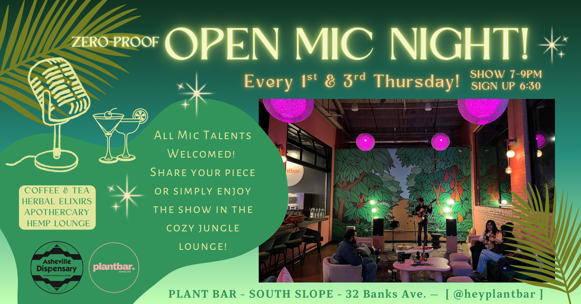 Open Mic Night Hosted by Plant Bar