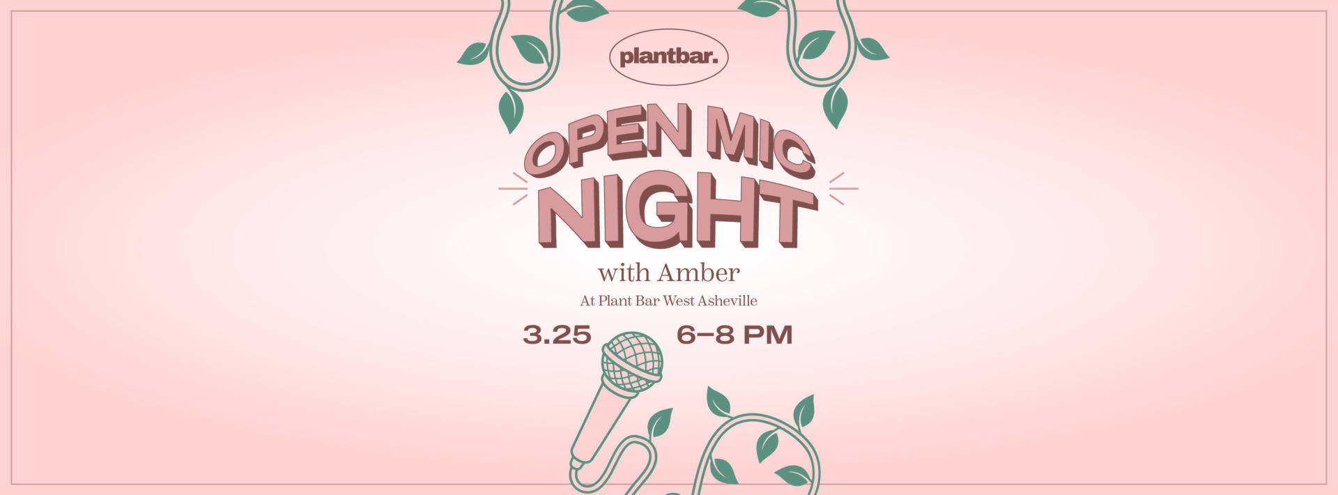 <h1 class="tribe-events-single-event-title">Open Mic Night with Amber Hosted by Plant Bar</h1>