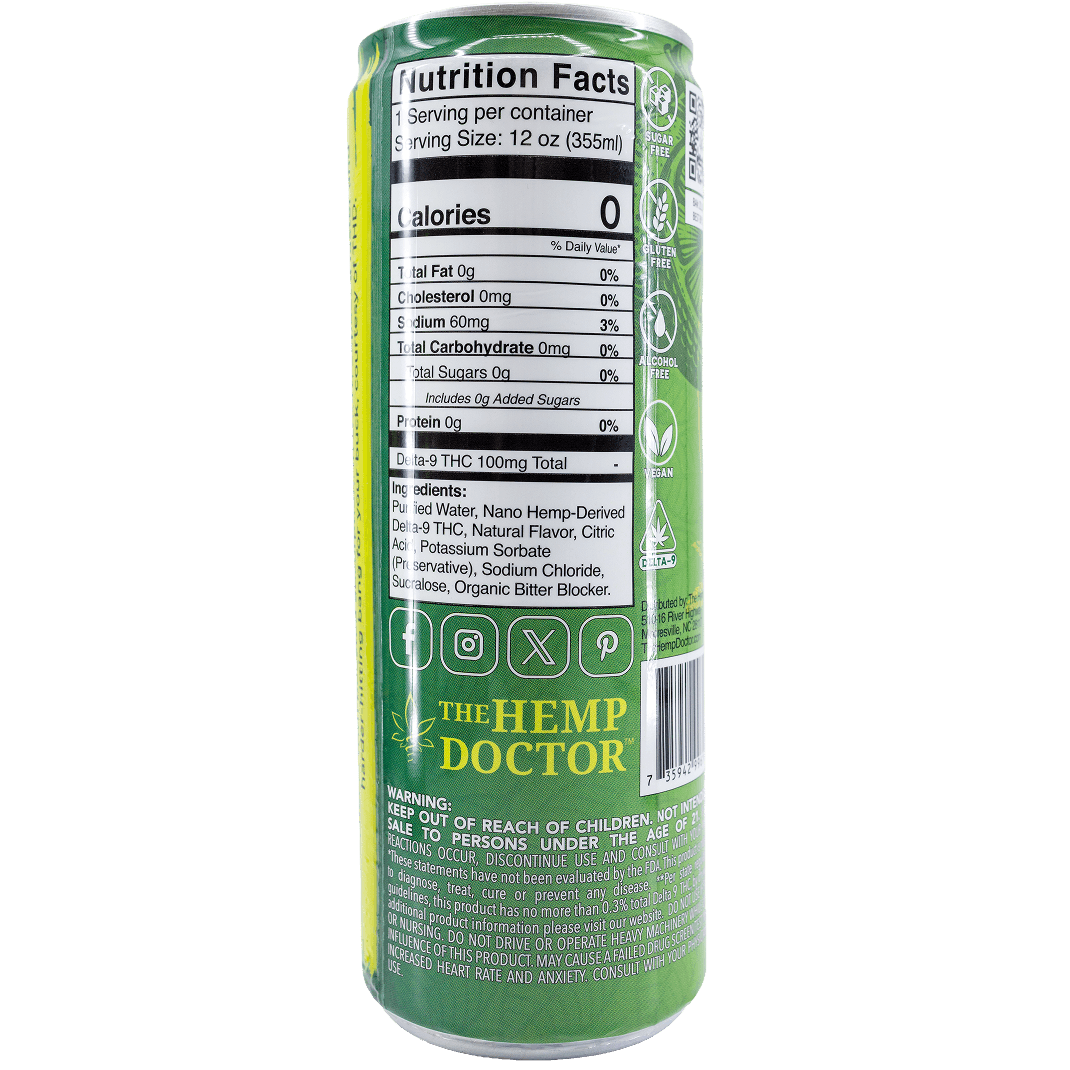 Zooted Delta 9 Seltzer - Lemon Lime