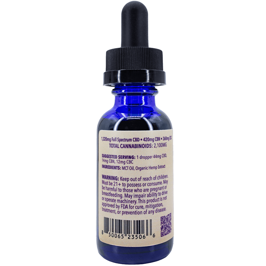 CBD/CBN/CBC Water Soluble Tincture - Sleepy Time