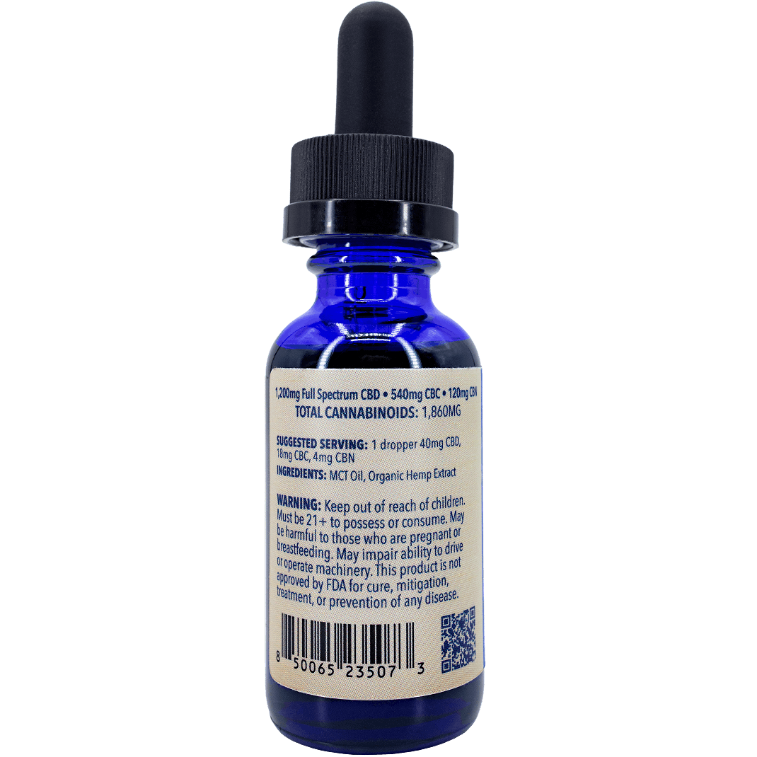 CBD/CBC/CBN Water Soluble Tincture - Soothe