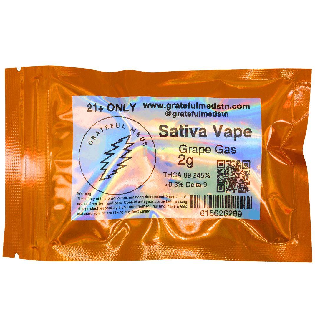 Grateful Meds - 2g Sativa THCA Live Resin Vape
