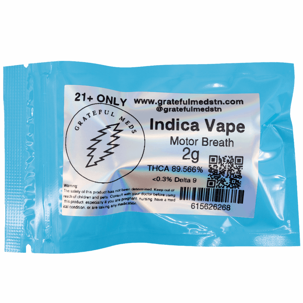 Grateful Meds - 2g Indica THCA Live Resin Vape