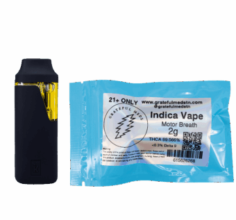 Grateful Meds - 2g Indica THCA Live Resin Vape