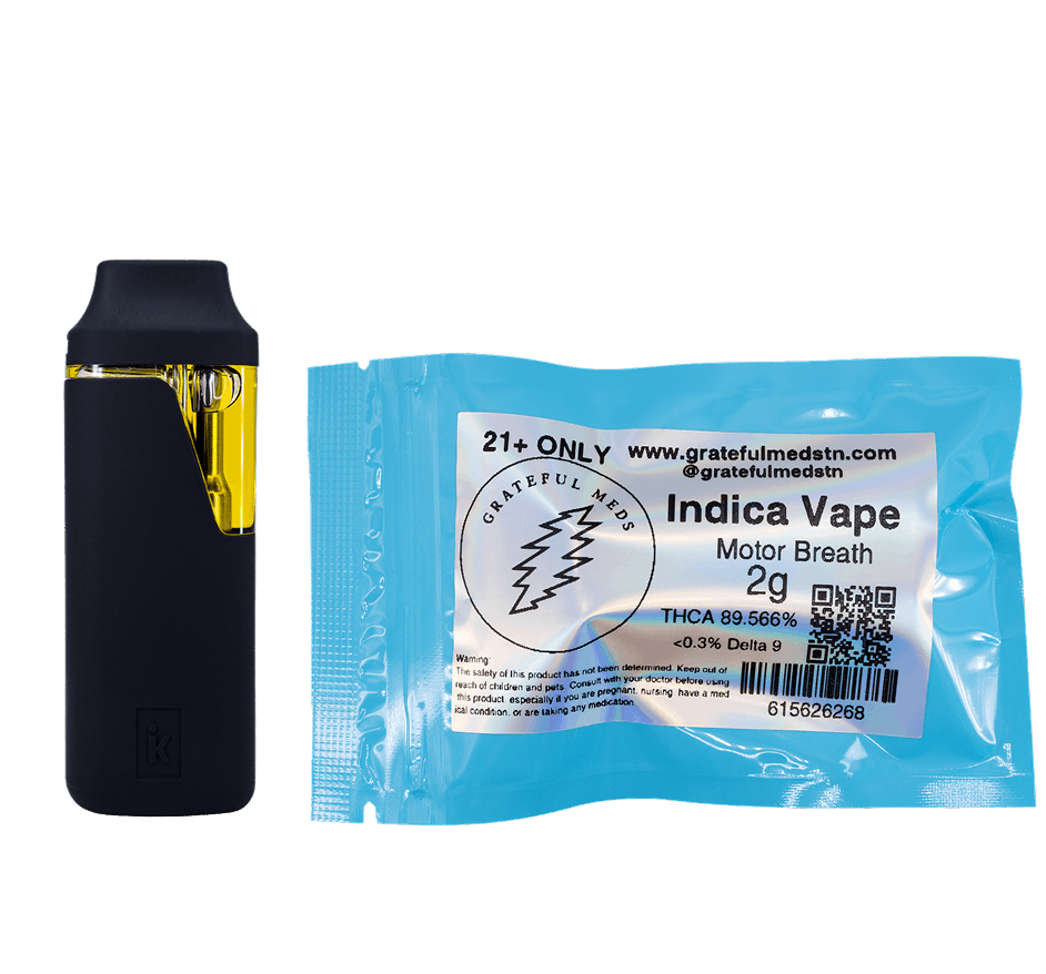 Grateful Meds - 2g Indica THCA Live Resin Vape