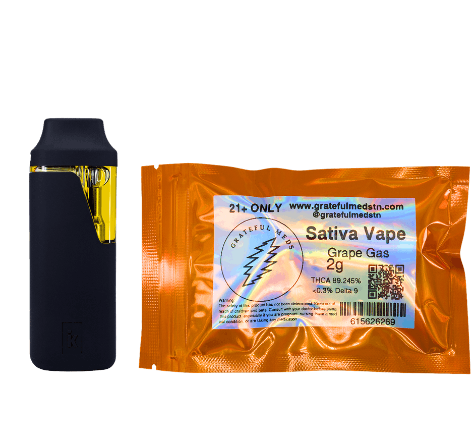 Grateful Meds - 2g Sativa THCA Live Resin Vape