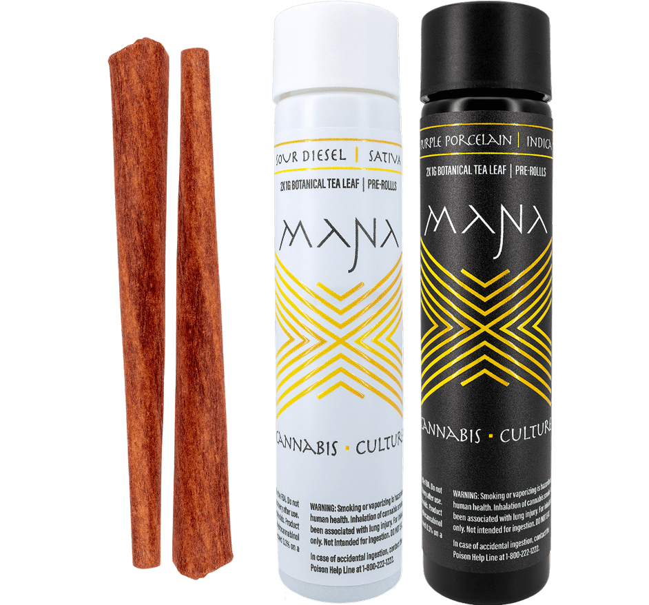 Mana Cannabis Culture | 2-Pack Botanical Tea Leaf Blunts