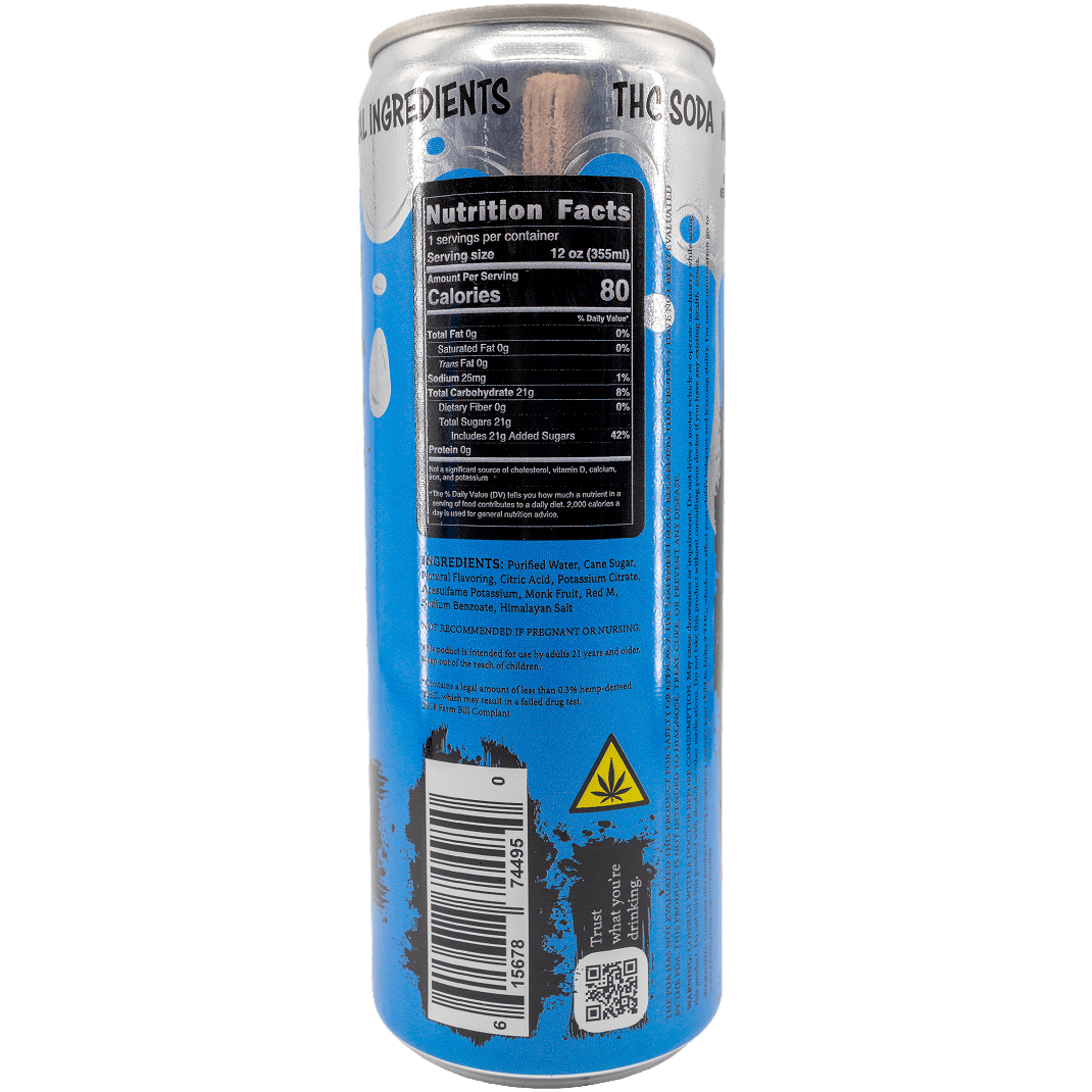 Revenge Delta 9 Soda - Blue Razz Candy