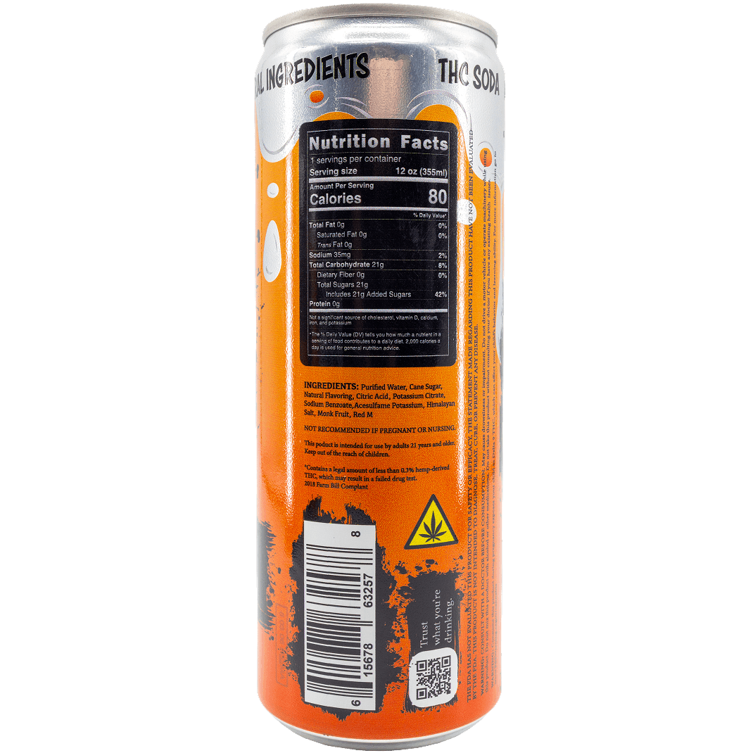 Revenge Delta 9 Soda - Fantastic Orange