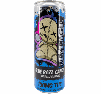 Revenge Delta 9 Soda - Blue Razz Candy
