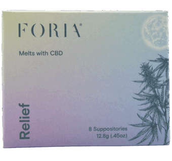 Foria-Suppositories-Relief-front Foria Relief CBD Suppositories