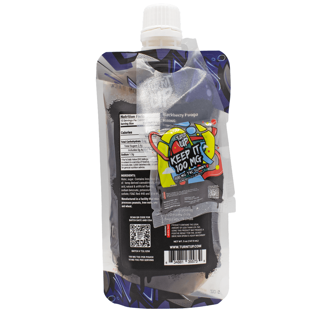 Turnt Up Delta 9 Juice Pack - Blackberry Fuego