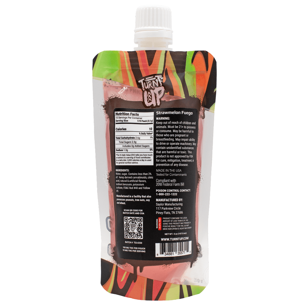 Turnt-Up-Strawmelon-Fuego-back Turnt Up Delta 9 Juice Pack - Strawmelon Fuego