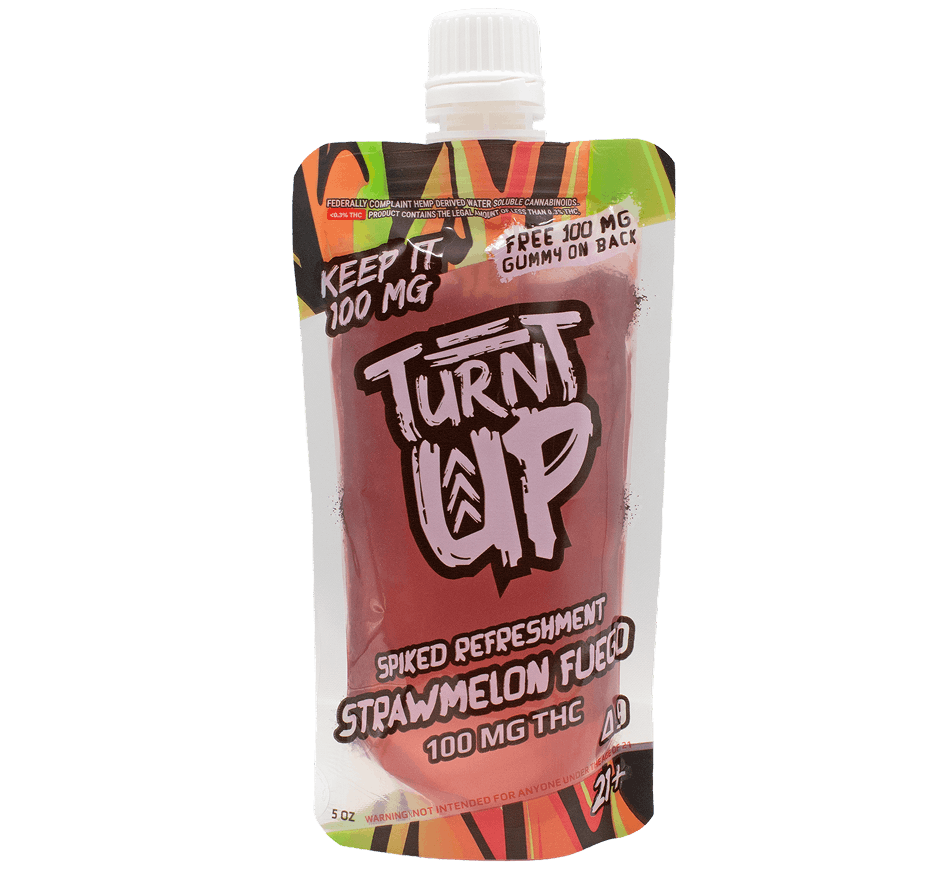 Turnt-Up-Strawmelon-Fuego-front Turnt Up Delta 9 Juice Pack - Strawmelon Fuego