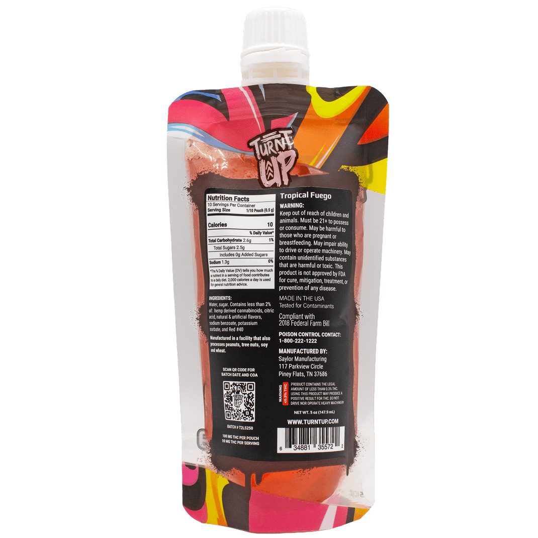 Turnt Up Delta 9 Juice Pack - Tropical