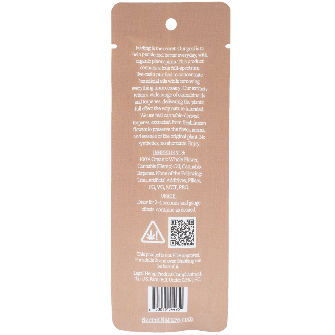Secret Nature THCV Disposable Vape - Payana