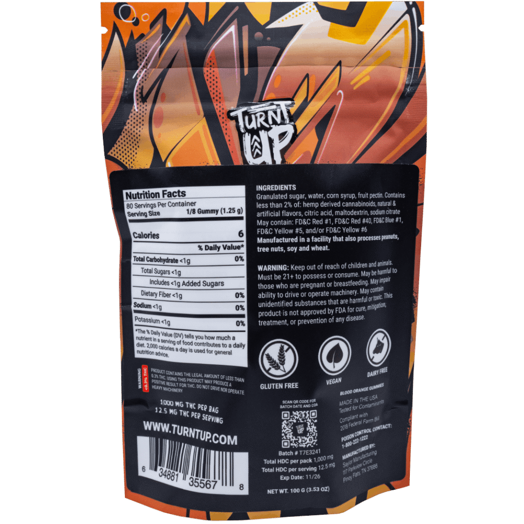 Turnt Up - 100mg THC Gummies