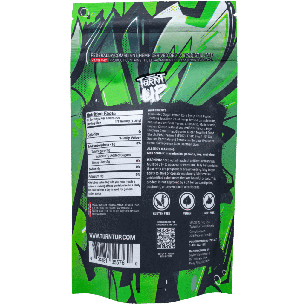 Turnt Up - 100mg THC Gummies