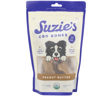 Suzie's CBD Dog Treats: Peanut Butter Hearts 8mg 25pk