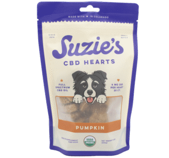 Suzie's CBD Dog Treats: Pumpkin Hearts - 4mg 20pk