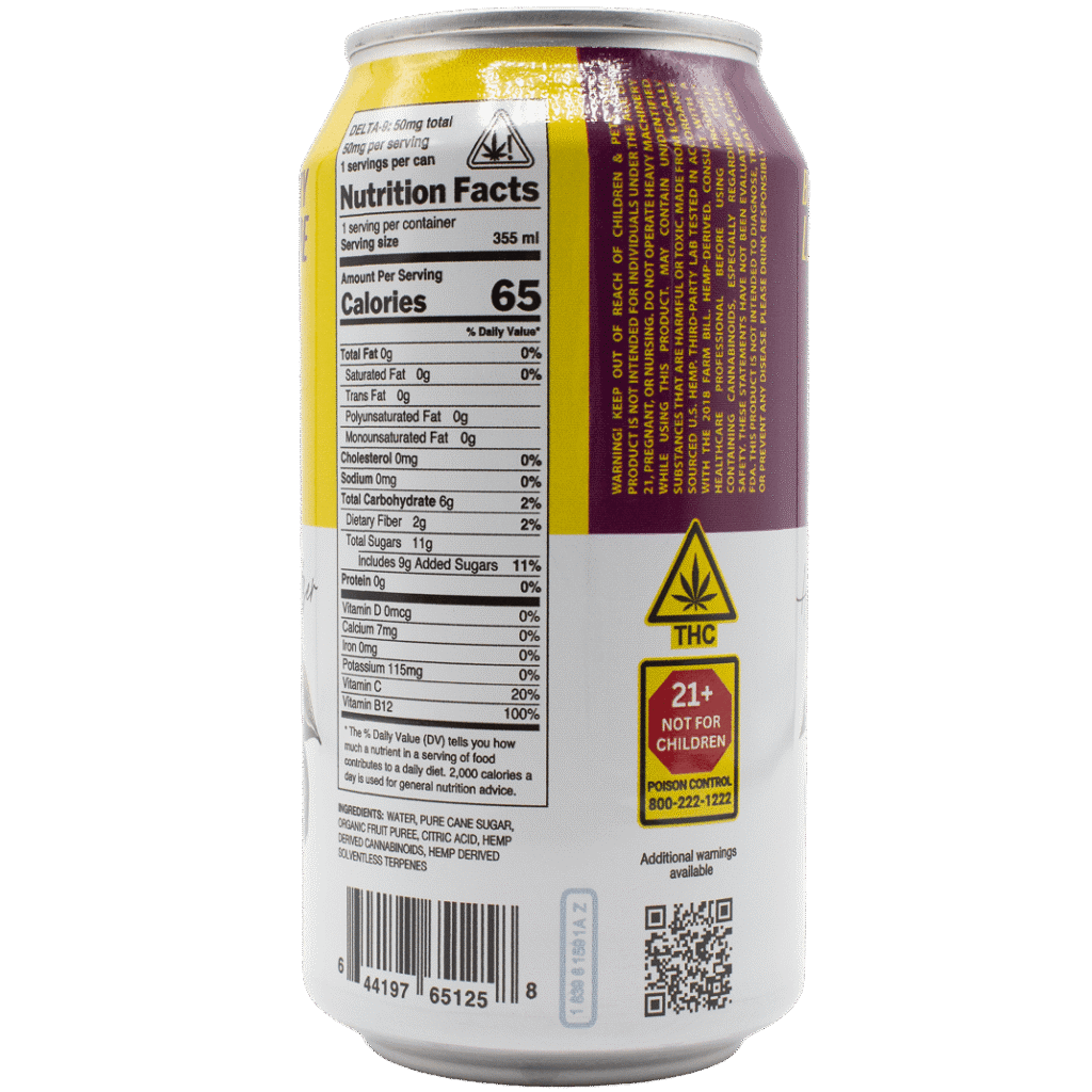 DAVE! 50mg THC Seltzer - Blackberry Lemonade