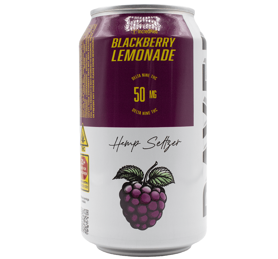 DAVE! 50mg THC Seltzer - Blackberry Lemonade