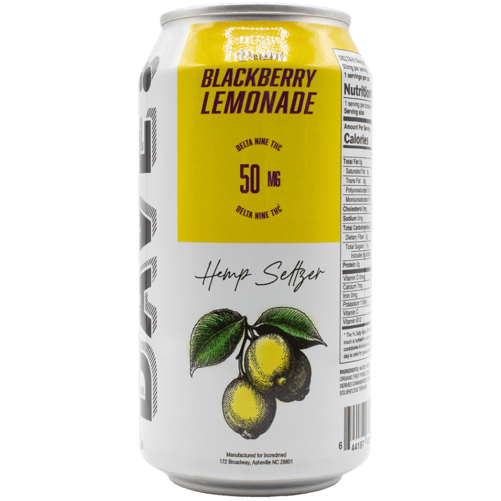 DAVE! 50mg THC Seltzer - Blackberry Lemonade